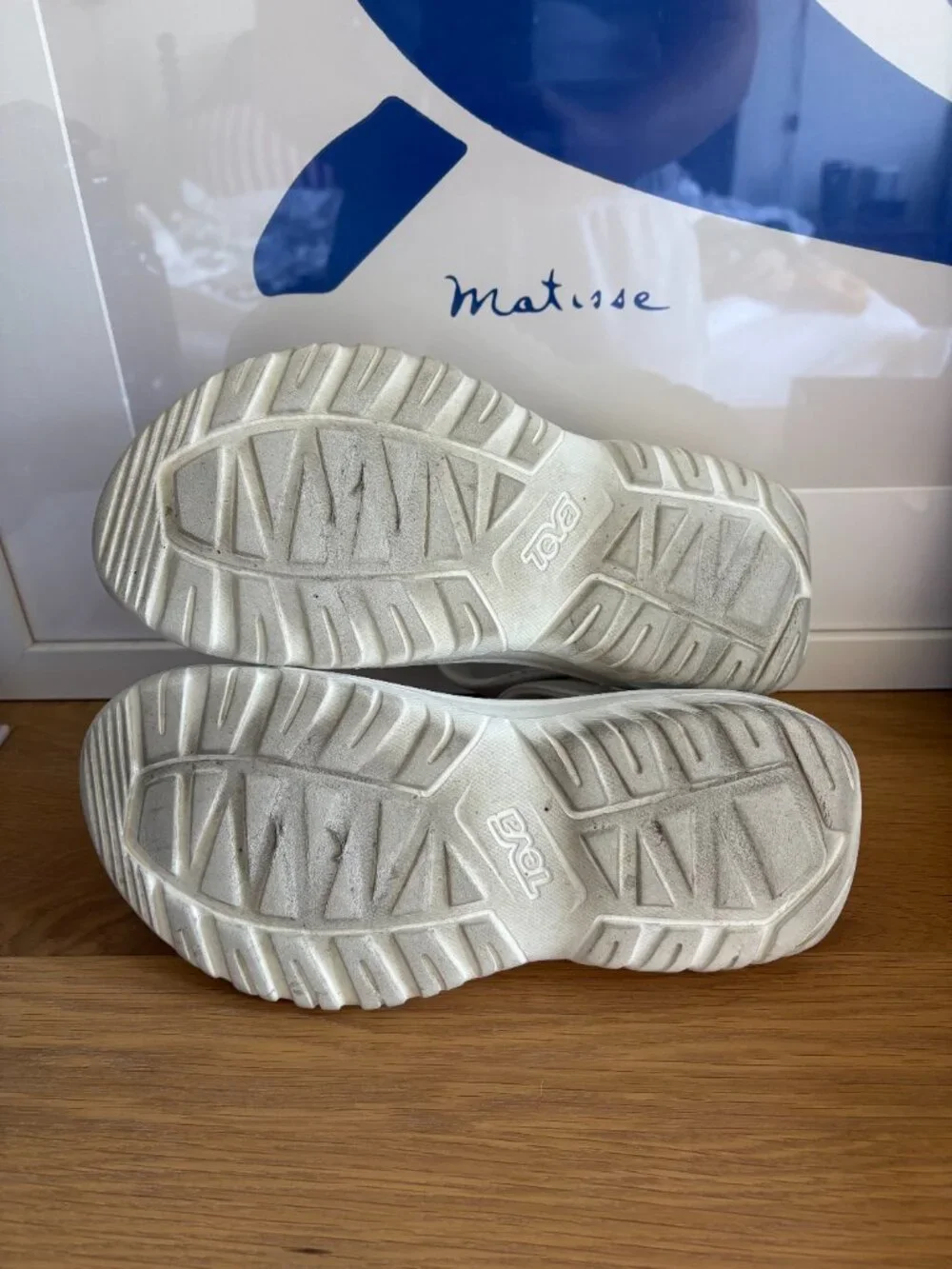 Teva Hurricane Drift Sandals, Birch White Size 8 - Picture 4 of 5